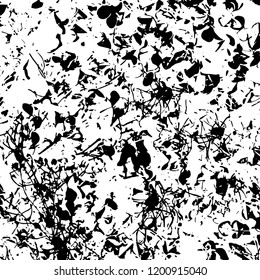 Light Distressed Background. Ink Print Distress Background. Grunge Texture. Vector.