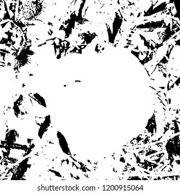 Light Distressed Background. Ink Print Distress Background. Grunge Texture. Vector.
