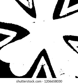 Light Distressed Background. Ink Print Distress Background. Grunge Texture. Vector.