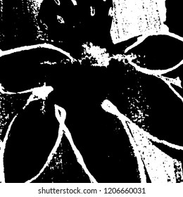 Light Distressed Background. Ink Print Distress Background. Grunge Texture. Vector.