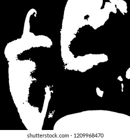Light Distressed Background. Ink Print Distress Background. Grunge Texture. Vector.
