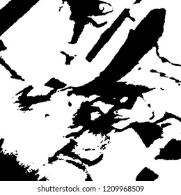 Light Distressed Background. Ink Print Distress Background. Grunge Texture. Vector.