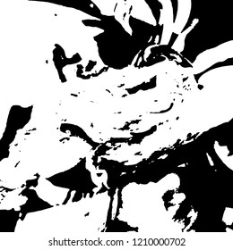 Light Distressed Background. Ink Print Distress Background. Grunge Texture. Vector.