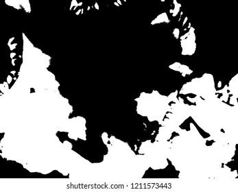 Light Distressed Background. Ink Print Distress Background. Grunge Texture. Simple abstract black and white drawing. Expressive drawing. Abstract Overlay Texture. 