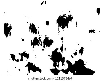 Light Distressed Background. Ink Print Distress Background. Grunge Texture. Simple abstract black and white drawing. Expressive drawing. Abstract Overlay Texture. 