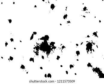 Light Distressed Background. Ink Print Distress Background. Grunge Texture. Simple abstract black and white drawing. Expressive drawing. Abstract Overlay Texture. 