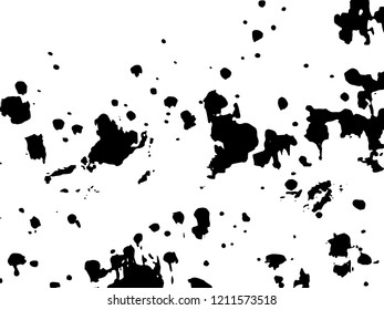 Light Distressed Background. Ink Print Distress Background. Grunge Texture. Simple abstract black and white drawing. Expressive drawing. Abstract Overlay Texture. 