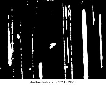 Light Distressed Background. Ink Print Distress Background. Grunge Texture. Simple abstract black and white drawing. Expressive drawing. Abstract Overlay Texture. 