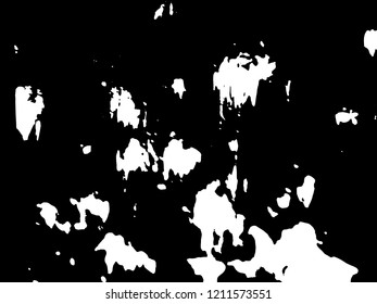 Light Distressed Background. Ink Print Distress Background. Grunge Texture. Simple abstract black and white drawing. Expressive drawing. Abstract Overlay Texture. 