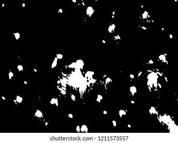 Light Distressed Background. Ink Print Distress Background. Grunge Texture. Simple abstract black and white drawing. Expressive drawing. Abstract Overlay Texture. 