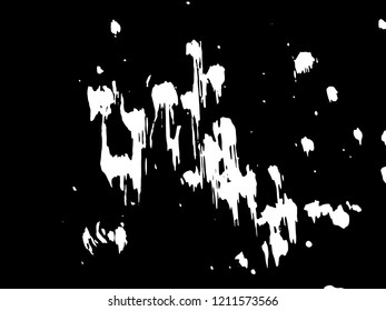 Light Distressed Background. Ink Print Distress Background. Grunge Texture. Simple abstract black and white drawing. Expressive drawing. Abstract Overlay Texture. 