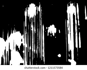 Light Distressed Background. Ink Print Distress Background. Grunge Texture. Simple abstract black and white drawing. Expressive drawing. Abstract Overlay Texture. 