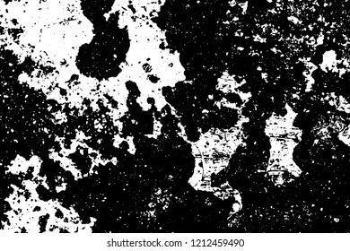 Light Distressed Background. Ink Print Distress Background. Grunge Texture. Vector.