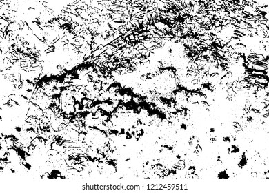Light Distressed Background. Ink Print Distress Background. Grunge Texture. Vector.
