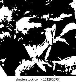 Light Distressed Background. Ink Print Distress Background. Grunge Texture. Vector.