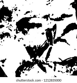 Light Distressed Background. Ink Print Distress Background. Grunge Texture. Vector.