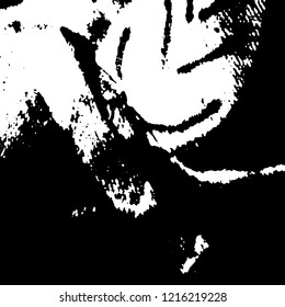 Light Distressed Background. Ink Print Distress Background. Grunge Texture. Vector.