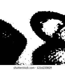Light Distressed Background. Ink Print Distress Background. Grunge Texture. Vector.