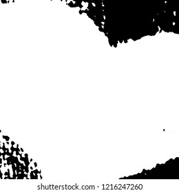 Light Distressed Background. Ink Print Distress Background. Grunge Texture. Vector.