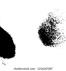 Light Distressed Background. Ink Print Distress Background. Grunge Texture. Vector.