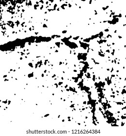 Light Distressed Background. Ink Print Distress Background. Grunge Texture. Vector.