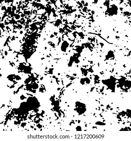 Light Distressed Background. Ink Print Distress Background. Grunge Texture. Vector.