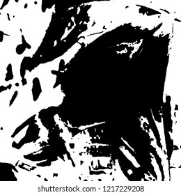 Light Distressed Background. Ink Print Distress Background. Grunge Texture. Vector.