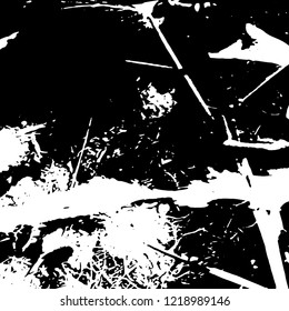 Light Distressed Background. Ink Print Distress Background. Grunge Texture. Vector.