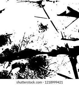 Light Distressed Background. Ink Print Distress Background. Grunge Texture. Vector.