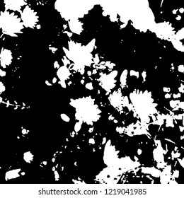 Light Distressed Background. Ink Print Distress Background. Grunge Texture. Vector.