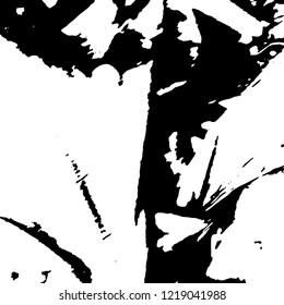 Light Distressed Background. Ink Print Distress Background. Grunge Texture. Vector.