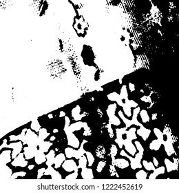 Light Distressed Background. Ink Print Distress Background. Grunge Texture. Vector.
