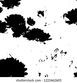 Light Distressed Background. Ink Print Distress Background. Grunge Texture. Vector.