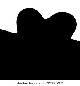 Light Distressed Background. Ink Print Distress Background. Grunge Texture. Vector.