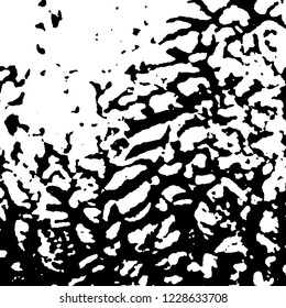 Light Distressed Background. Ink Print Distress Background. Grunge Texture. Vector.