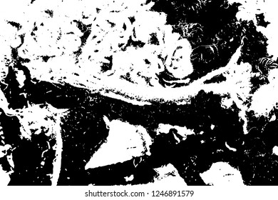 Light Distressed Background. Ink Print Distress Background. Grunge Texture. Vector.