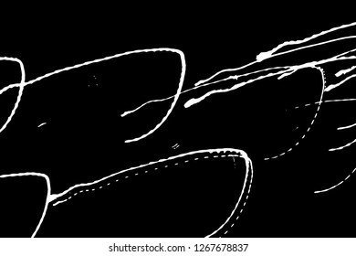 Light Distressed Background. Ink Print Distress Background. Grunge Texture. Simple abstract black and white drawing. Expressive drawing. Abstract Overlay Texture. 