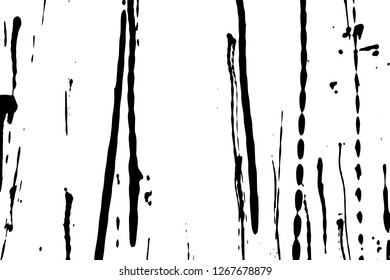 Light Distressed Background. Ink Print Distress Background. Grunge Texture. Simple abstract black and white drawing. Expressive drawing. Abstract Overlay Texture. 