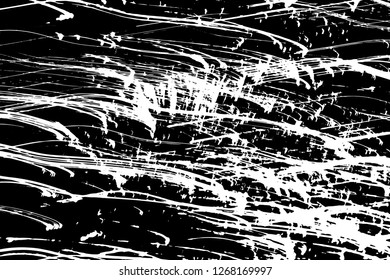 Light Distressed Background. Ink Print Distress Background. Grunge Texture. Simple abstract black and white drawing. Expressive drawing. Abstract Overlay Texture. 