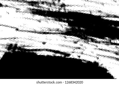 Light Distressed Background. Ink Print Distress Background. Grunge Texture. Simple abstract black and white drawing. Expressive drawing. Abstract Overlay Texture. 