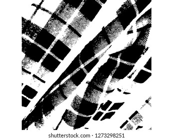 Light Distressed Background. Ink Print Distress Background. Grunge Texture. Vector.