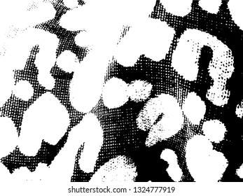 Light Distressed Background. Ink Print Distress Background. Grunge Texture. Vector.