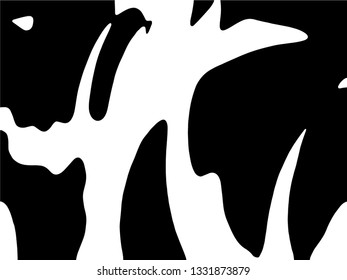 Light Distressed Background. Ink Print Distress Background. Grunge Texture. Vector. Vector abstract black and white silhouette.