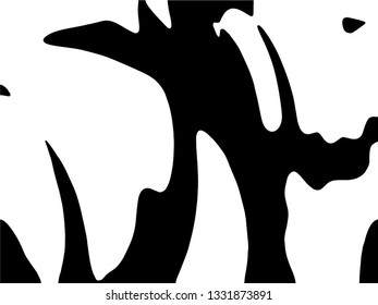 Light Distressed Background. Ink Print Distress Background. Grunge Texture. Vector. Vector abstract black and white silhouette.