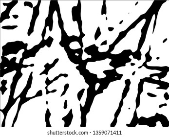 Light Distressed Background. Ink Print Distress Background. Grunge Texture. Vector. Simple abstract black and white drawing. Expressive drawing. Abstract Overlay Texture.