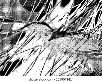 Light Distressed Background. Ink Print Distress Background. Grunge Texture. Vector. Simple abstract black and white drawing. Expressive drawing. Abstract Overlay Texture.