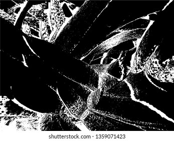 Light Distressed Background. Ink Print Distress Background. Grunge Texture. Vector. Simple abstract black and white drawing. Expressive drawing. Abstract Overlay Texture.