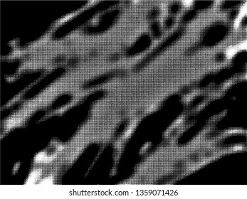 Light Distressed Background. Ink Print Distress Background. Grunge Texture. Vector. Simple abstract black and white drawing. Expressive drawing. Abstract Overlay Texture.