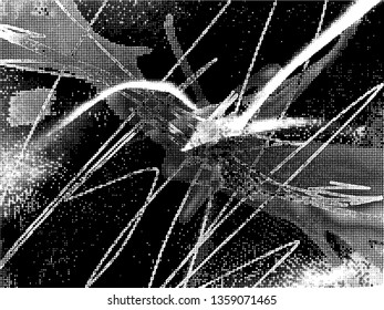 Light Distressed Background. Ink Print Distress Background. Grunge Texture. Vector. Simple abstract black and white drawing. Expressive drawing. Abstract Overlay Texture.