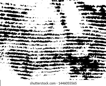 Light Distressed Background. Ink Print Distress Background. Stripped Grunge Texture. Vector.